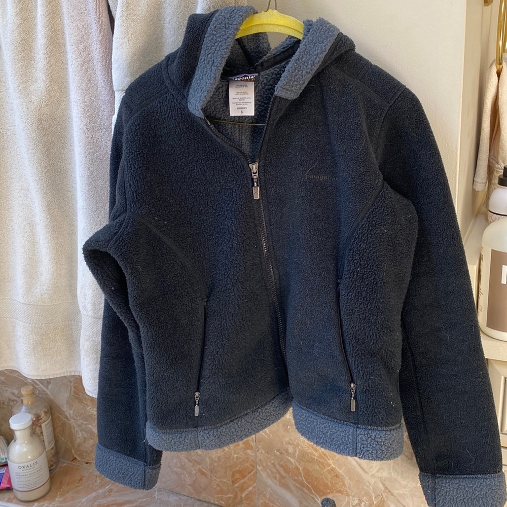 Patagonia fleece zip hoodie